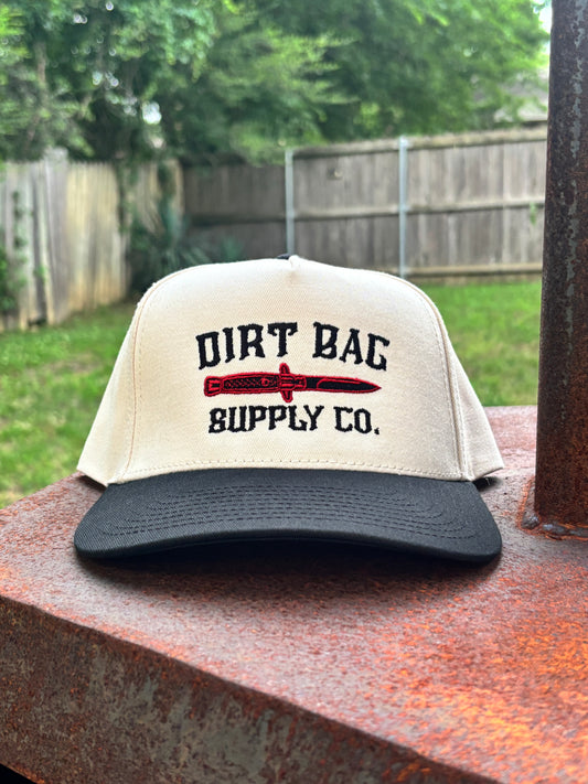 Cream switch blade hat